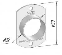 Копировальное кольцо 32/59, усечённое